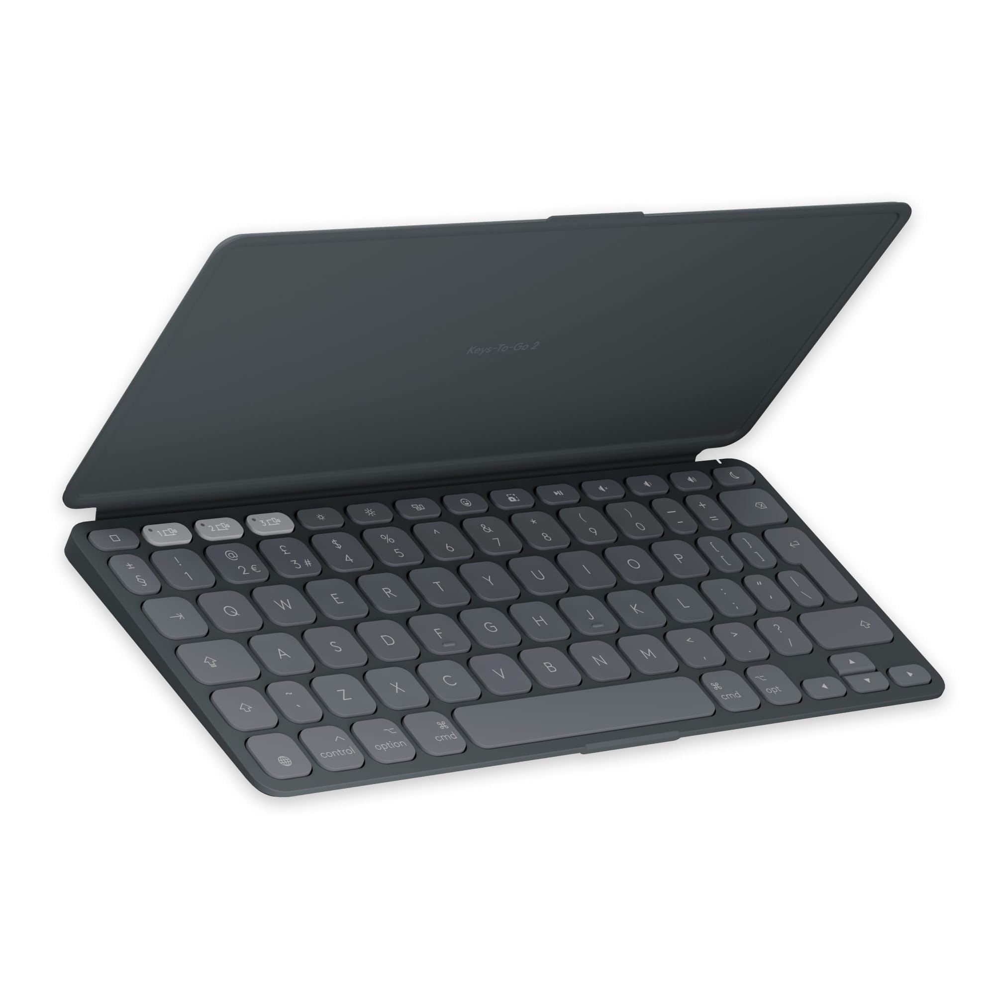 Logitech Keys-To-Go 2 For Ipad - Keyboard - Built-In Cover - Wireless - Bluetooth Le - Qwerty - Uk - Graphite