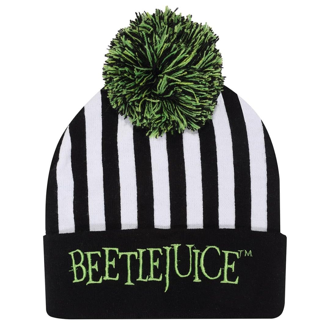 Warner Bros - Beetlejuice - Bonnet à Pompon Beetlejuice