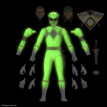 Super7 Mighty Morphin Power Rangers Green Ranger (Glow) - 7 in Ultimates! Action Figure