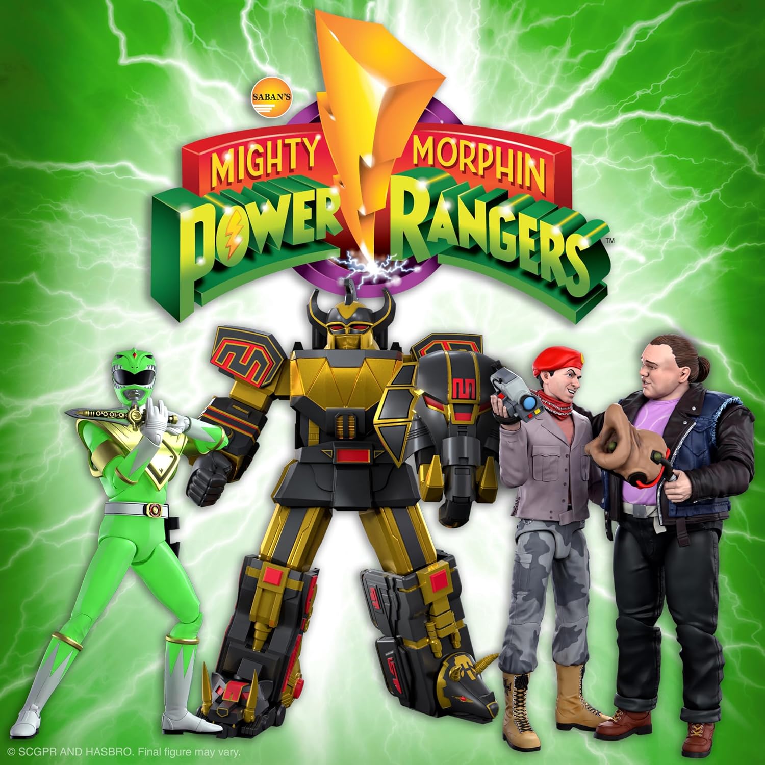 Super7 Mighty Morphin Power Rangers Green Ranger (Glow) - 7 in Ultimates! Action Figure
