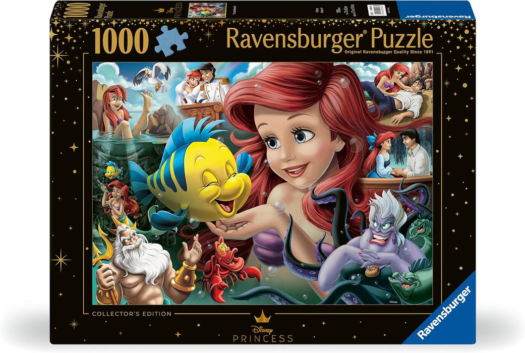Ravensburger 12000567 - Heroines Collection: Ariel - puzzle 1000 piezas – puzzle adultos y niños a patir de 14 años, puzzle Disney, regalo Disney