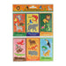 Aufkleber Wildtiere Verteilerbücher - 6 Stück Sticker Set Kinder