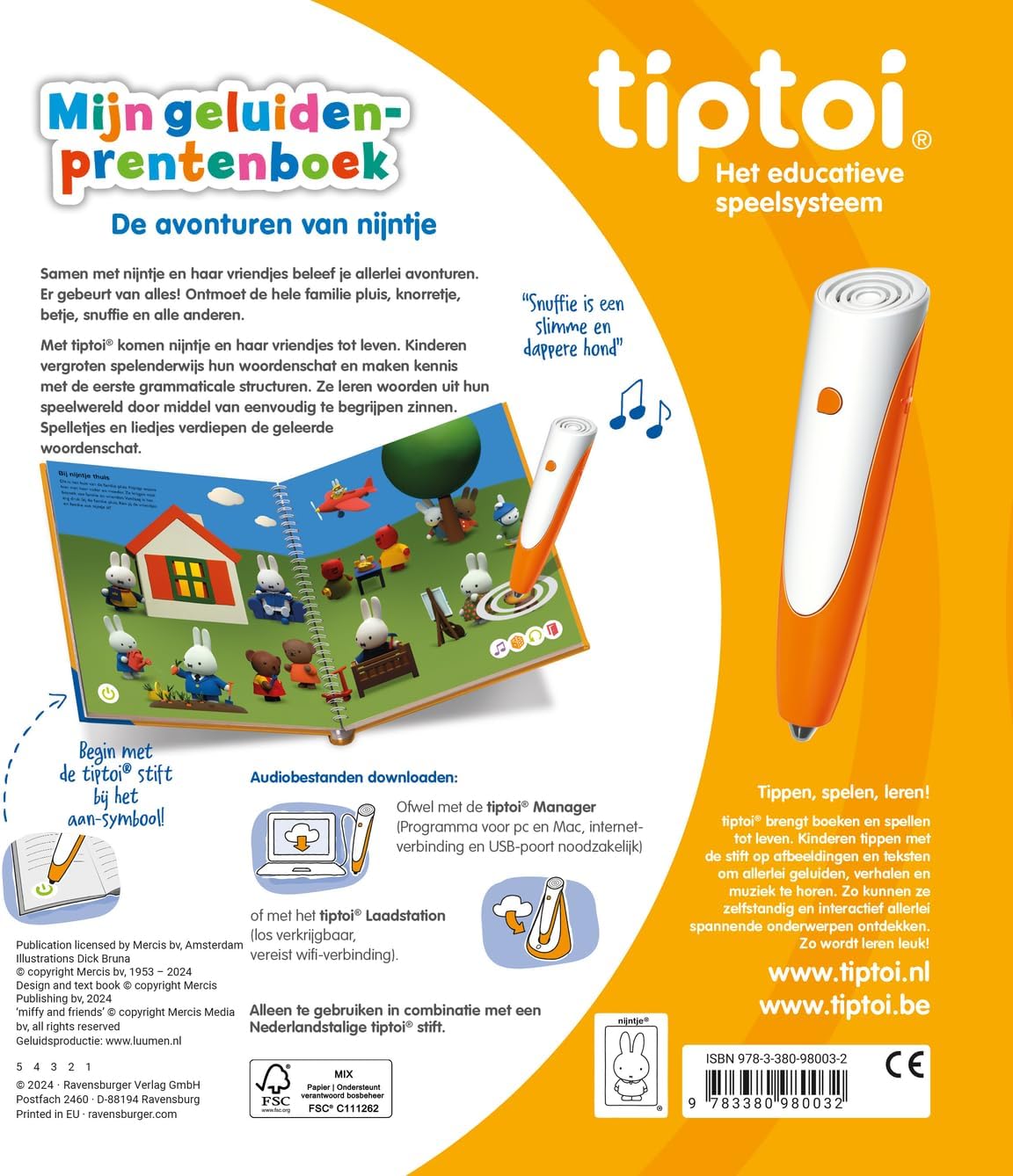 Ravensburger - Tiptoi Boek Mijn Geluiden-Prde Avonturen Van Nijntje
