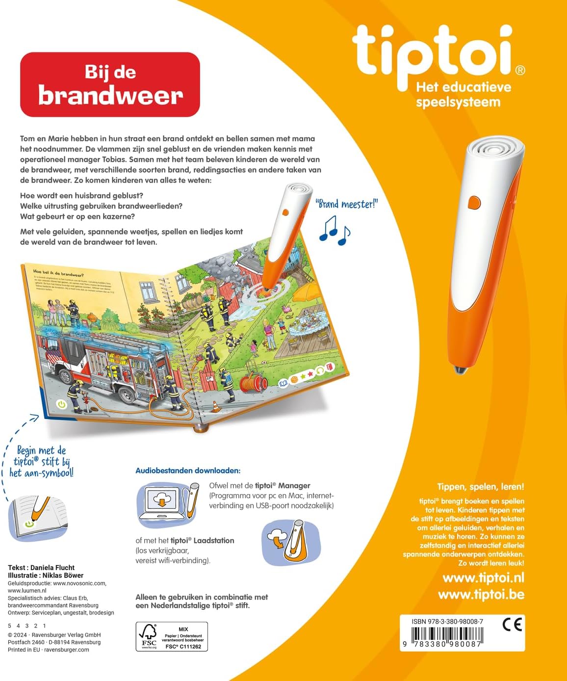 Ravensburger - Tiptoi Boek Bij De Brandweer
