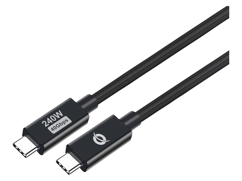 Conceptronic Cable USB-C 4.0 -> C M/M 2.00 m 5A 40Gbps Black