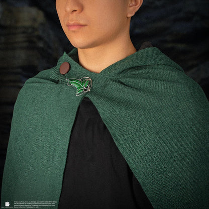 Cinereplicas Lord of the Rings Hobbit Cape and Lorien Leaf Brooch Included, Size M/L, Officially Licensed