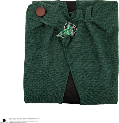 Cinereplicas Lord of the Rings Hobbit Cape and Lorien Leaf Brooch Included, Size M/L, Officially Licensed