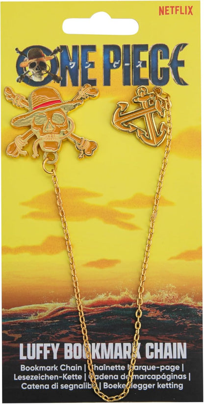 Cinereplicas One Piece - Luffy Bookmark Chain - Official License, 100% Zinc Alloy, zinc