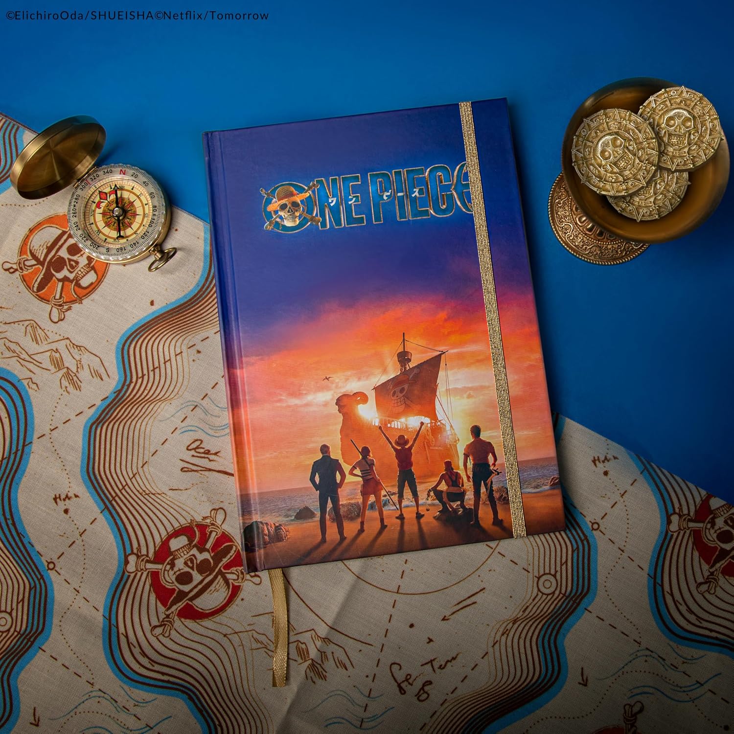 Cinereplicas One Piece - Sunset Sail Hardcover Notebook - 160p - Official License