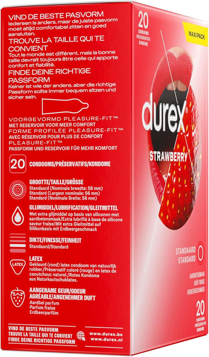 Durex Condooms Strawberry 20 Stuks
