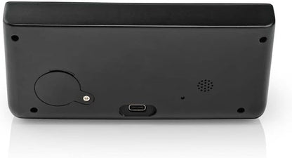 Nedis Wecker Kabelloses Ladegreät Qi zertifiziert | Schwarz 5/7.5/10 / 15 W | USB-A Stecker | 2 Alarmzeiten | Snooz