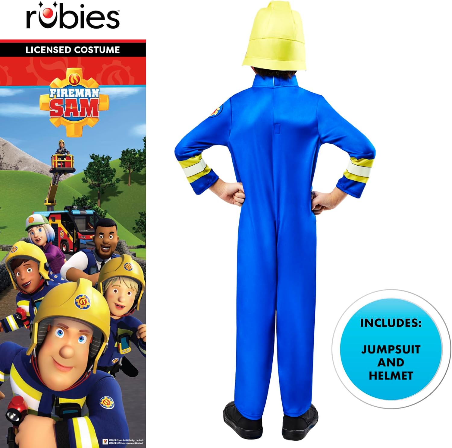 Rubie's Official Fireman Sam Childs Costume, Kids Fancy Dress, Age 2-3 Years