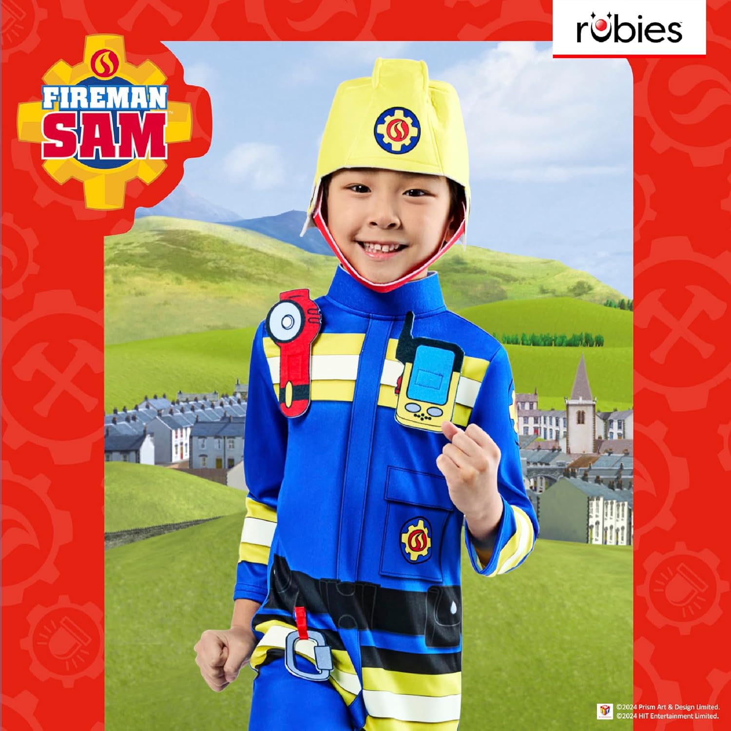 Rubie's Official Fireman Sam Childs Costume, Kids Fancy Dress, Age 2-3 Years