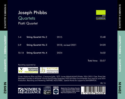 Joseph Phibbs: Quartets