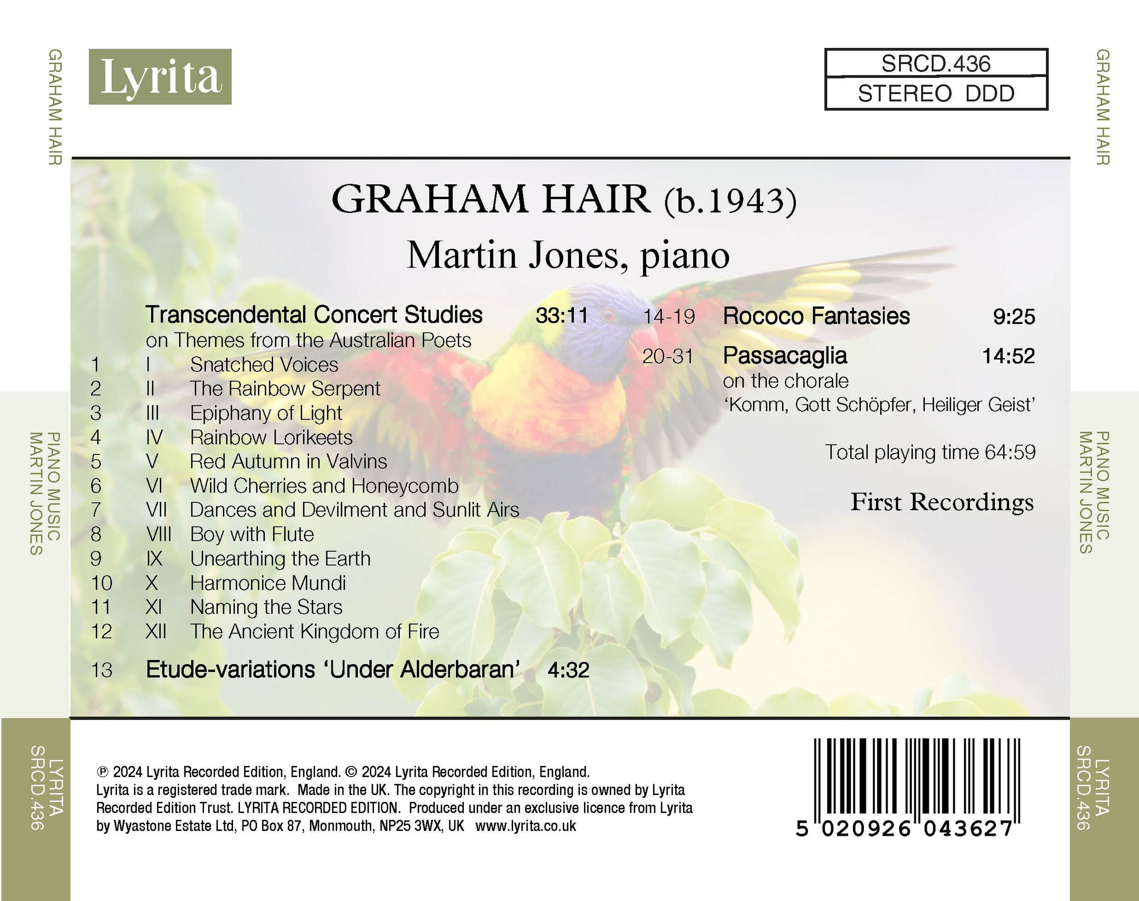 Graham Hair: Piano Music