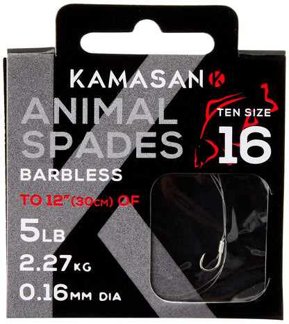 Kamasan Kamasan Animal Barbless Heavy HTN sz16 3lb 10x10pack