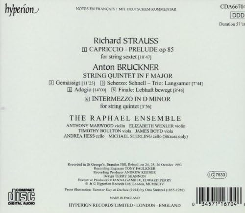 String Quintet/prelude to 'Capriccio' (The Raphael Ensemble)