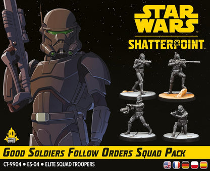 Atomic Mass Games | Star Wars Shatterpoint: Good Soldiers Follow Orders | Expansión de Miniaturas | A Partir de 14 Años | para 2 Jugadores | 90 Minutos por Partida | Multilenguaje (Incluye Español
