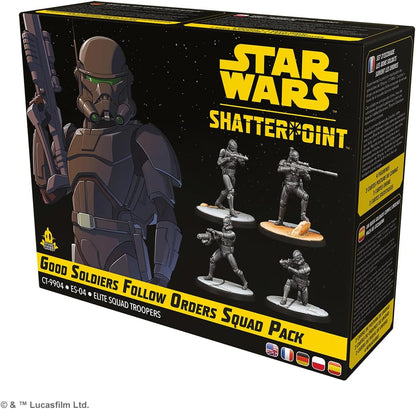 Atomic Mass Games | Star Wars Shatterpoint: Good Soldiers Follow Orders | Expansión de Miniaturas | A Partir de 14 Años | para 2 Jugadores | 90 Minutos por Partida | Multilenguaje (Incluye Español