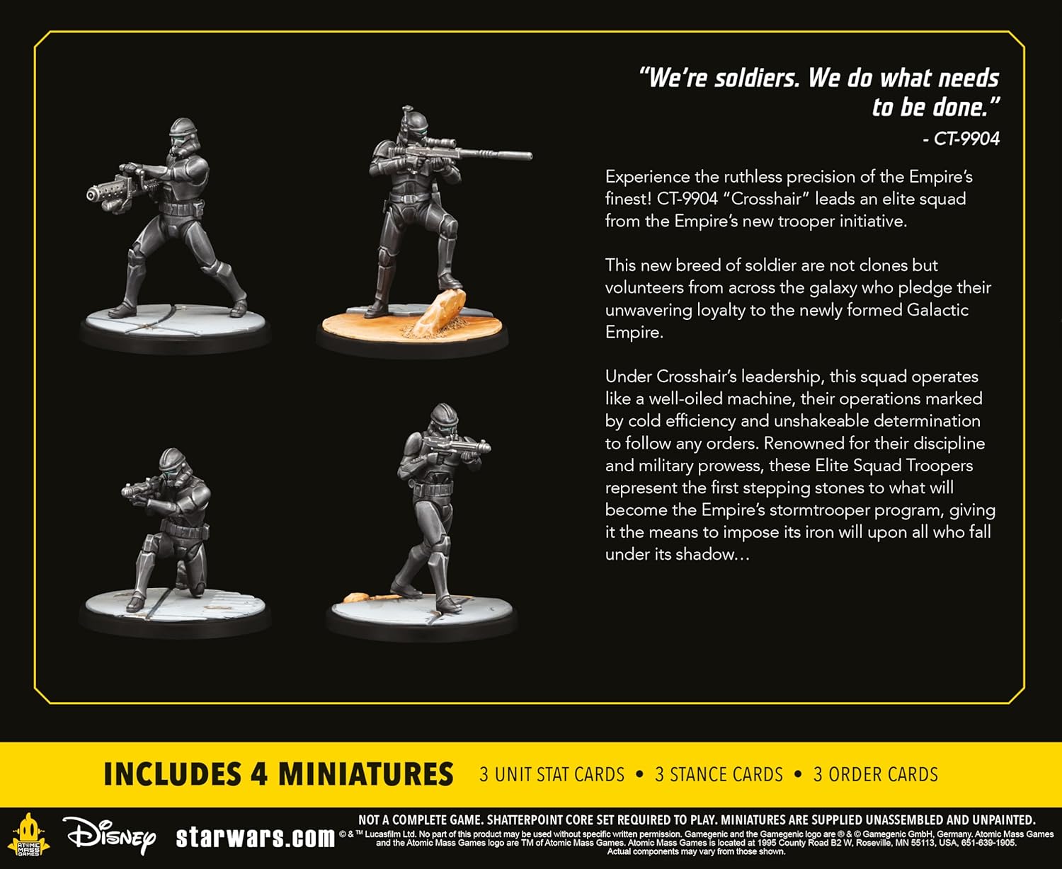 Atomic Mass Games | Star Wars Shatterpoint: Good Soldiers Follow Orders | Expansión de Miniaturas | A Partir de 14 Años | para 2 Jugadores | 90 Minutos por Partida | Multilenguaje (Incluye Español