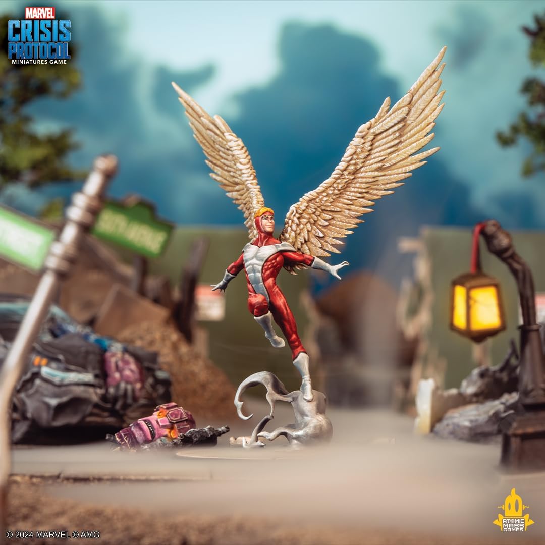 Atomic Mass Games | Marvel Crisis Protocol: Angel & Archangel | Expansión de Miniaturas | A Partir de 14 Años | para 2 Jugadores | 90 Minutos por Partida | Multilenguaje (Incluye Español