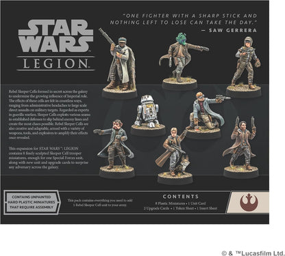 ATOMIC MASS GAMES | Star Wars Legion: Rebel Sleeper Cell UNIT EXPANSION | Miniatures Board Game | Ages 14+ | 1-2 Players | 90+ Minutes Playing Time