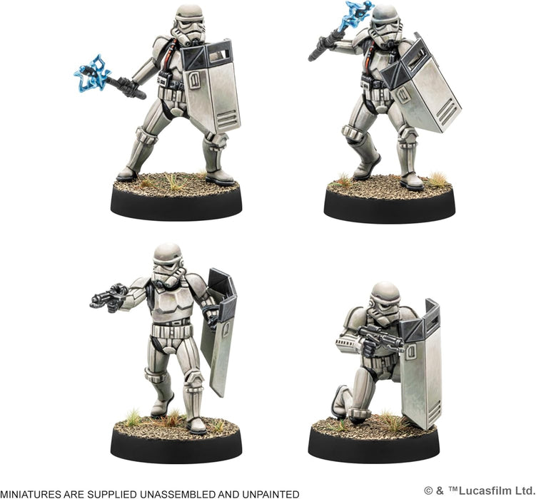 ATOMIC MASS GAMES | Star Wars Legion: Imperial Riot Control Squad UNIT EXPANSION | Miniatures Board Game | Ages 14+ | 1-2 Players | 90+ Minutes Playing Time