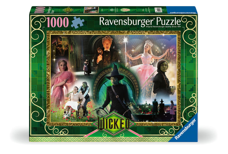 Ravensburger 12001277 - Wicked Act 1-1000 pieces jigsaw puzzle – Puzzle for adults and kids age 14 years up, jigsaw for Wicked fans