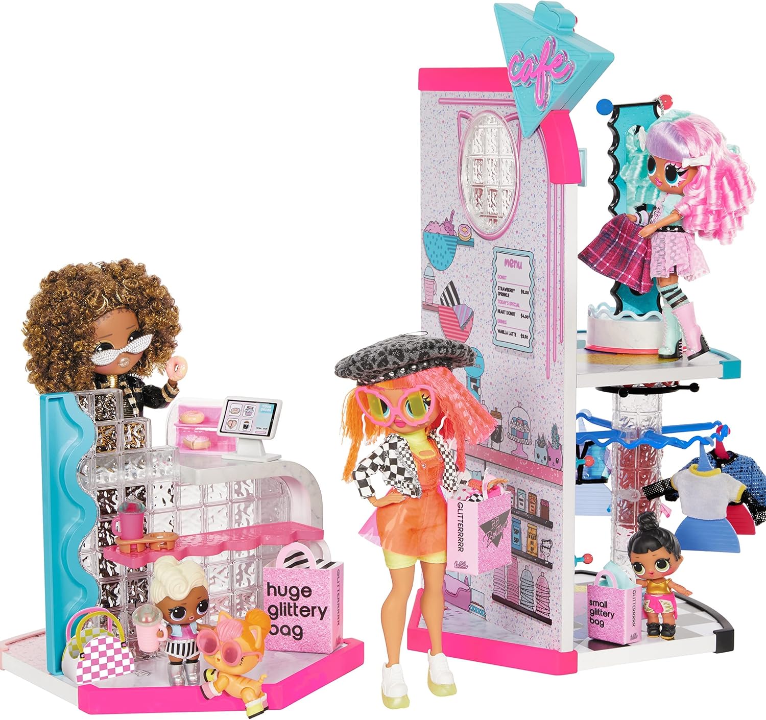 L.O.L. Surprise 580652EUC LOL OMG Mall UNbox 50+ Surprises-2 Floors, Spinning Features & Cafe-Collectable-Suitable for Kids from 4 Years Single