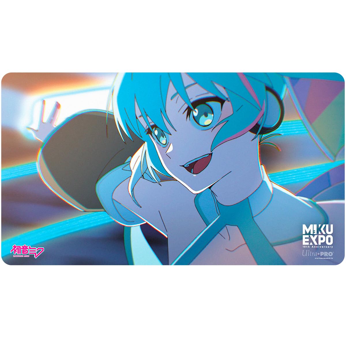 Ultra PRO 10th Anniversary - Hatsune Miku Flight Standard Gaming Playmat for Magic The Gathering, Card Games, Mousepad - Full-Color Gaming Mat for MTG, Trading Cards, Ideal for Pokemon Cards Fans
