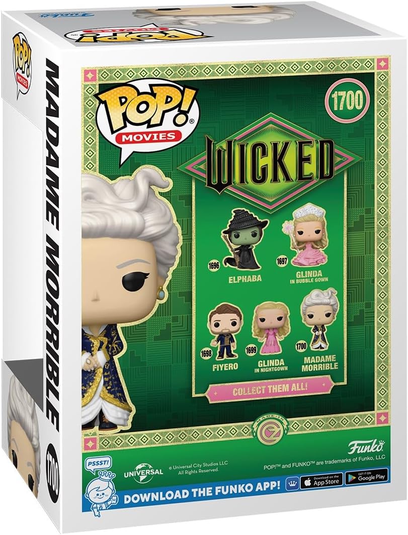Funko Pop! Movies: Wicked - Madame Morrible - Collectable Vinyl Figure - Gift Idea - Official Merchandise - Toys for Kids & Adults - Movies Fans - Model Figure for Collectors and Display