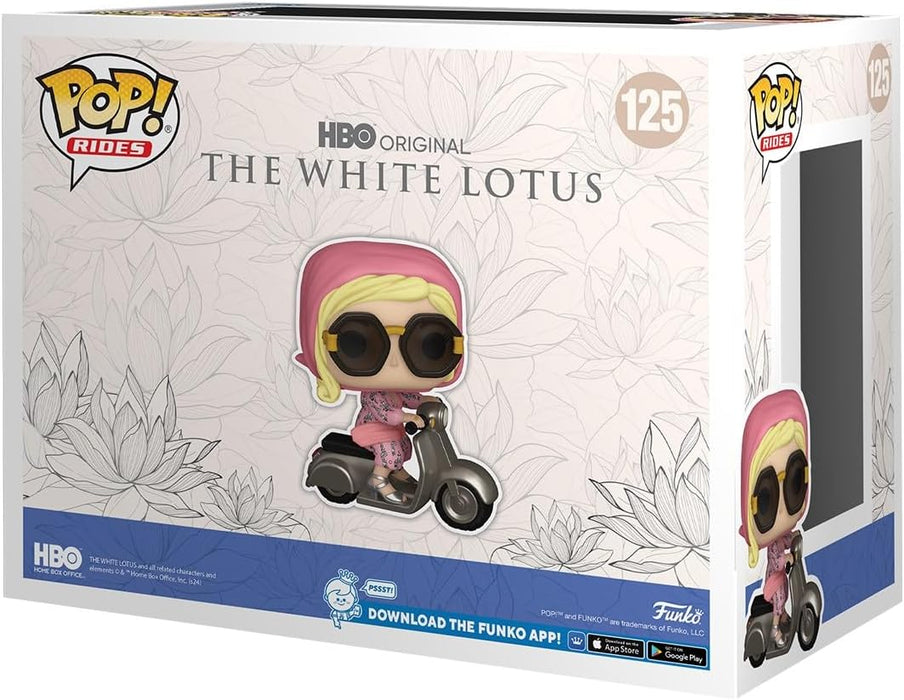 Funko Pop! Rides: White Lotus - Tanya McQuoid on Scooter on Scooter - Collectable Vinyl Figure - Gift Idea - Official Merchandise - Toys for Kids & Adults - TV Fans - Model Figure for Collectors