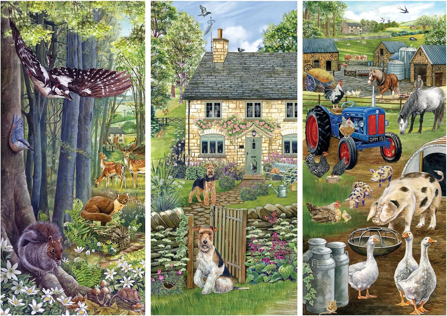 Jumbo 1110500242 Puzzle, Bunt
