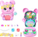 Polly Pocket Dolls and Playset, Tea Party Bunny Compact, Travel Toy with 1 Micro Doll, Pet Bunnies, Food & Fashion Styling Accessories