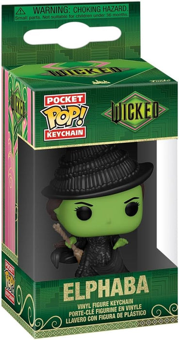Funko Pop! Keychain: Wicked - Elphaba - Novelty Keyring - Collectable Mini Figure - Stocking Filler - Gift Idea - Official Merchandise - Movies Fans - Backpack Decor