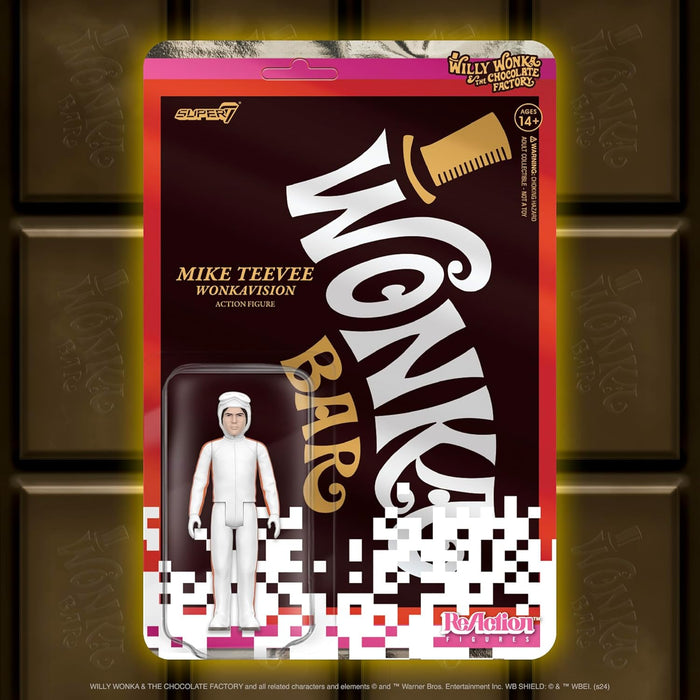 Super7 Willy Wonka & The Chocolate Factory Reaktionsfiguren Wave 03 - Mike Teevee (White Suit) Actionfigur