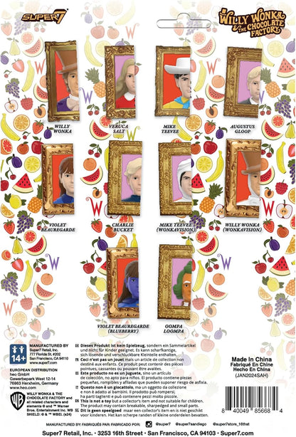 Super7 Willy Wonka & The Chocolate Factory Reaktionsfiguren Wave 03 - Mike Teevee (White Suit) Actionfigur