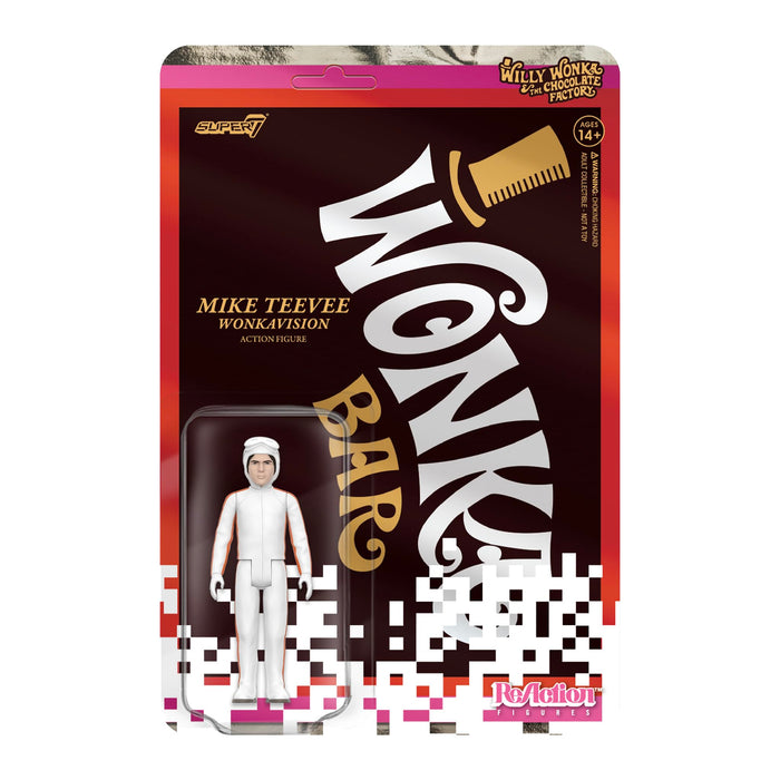 Super7 Willy Wonka & The Chocolate Factory Reaktionsfiguren Wave 03 - Mike Teevee (White Suit) Actionfigur