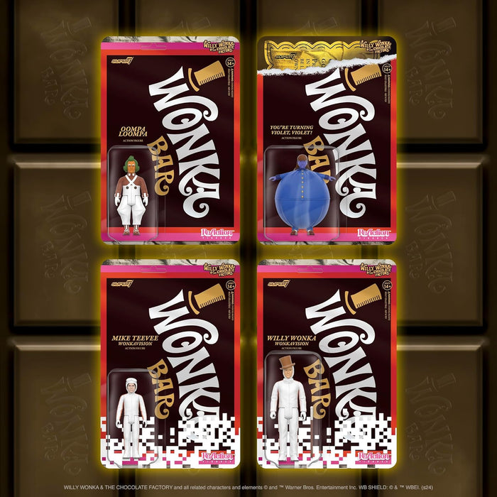 Super7 Willy Wonka & The Chocolate Factory Reaktionsfiguren Wave 03 - Mike Teevee (White Suit) Actionfigur