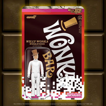 Super7 Willy Wonka & The Chocolate Factory Reaktionsfiguren Wave 03 - Willy Wonka (White Suit) Actionfigur