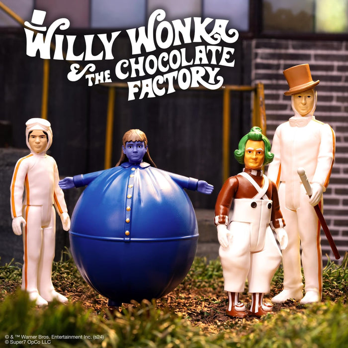 Super7 Willy Wonka & The Chocolate Factory Reaktionsfiguren Wave 03 - Violet Beauregarde (Blueberry) Actionfigur