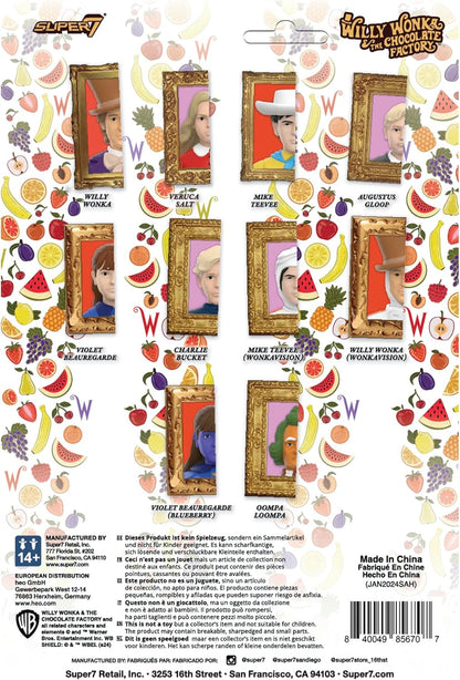 Super7 Willy Wonka & The Chocolate Factory Reaktionsfiguren Wave 03 - Violet Beauregarde (Blueberry) Actionfigur