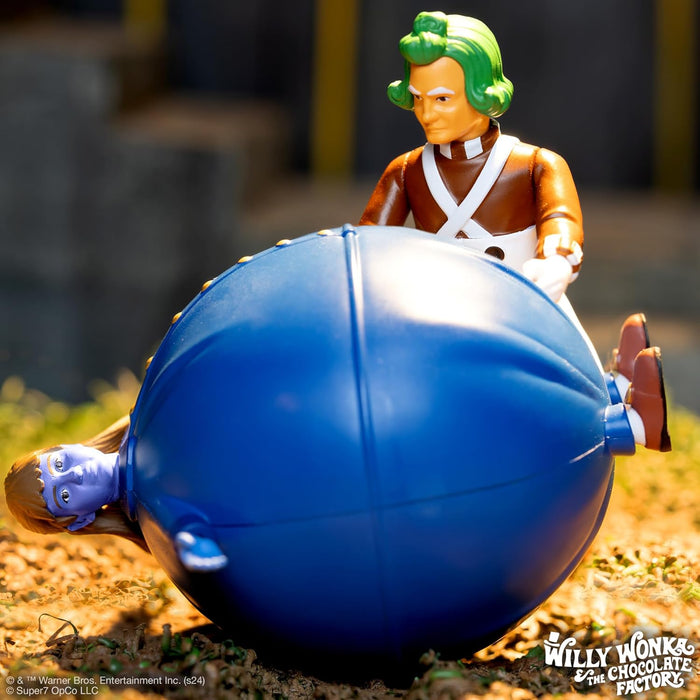 Super7 Willy Wonka & The Chocolate Factory Reaktionsfiguren Wave 03 - Violet Beauregarde (Blueberry) Actionfigur