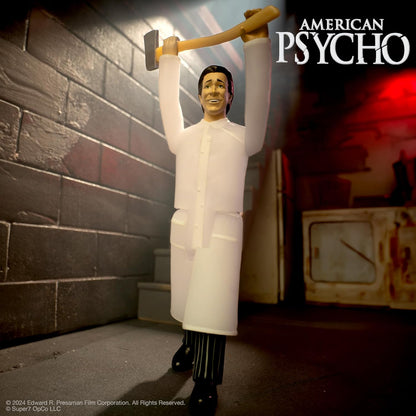 SUPER7 American Psycho Patrick Bateman (Raincoat) - 3.75" American Psycho Action Figure with Accessory Classic Movie Collectibles and Retro Toys