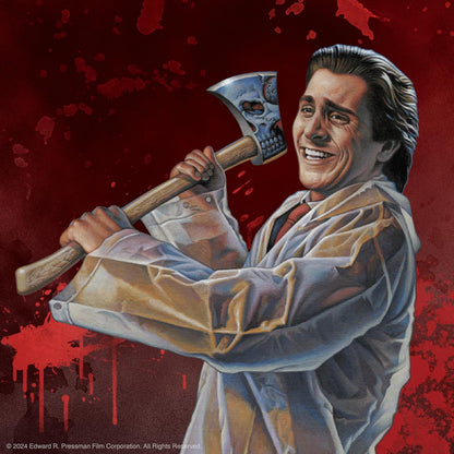 SUPER7 American Psycho Patrick Bateman (Raincoat) - 3.75" American Psycho Action Figure with Accessory Classic Movie Collectibles and Retro Toys