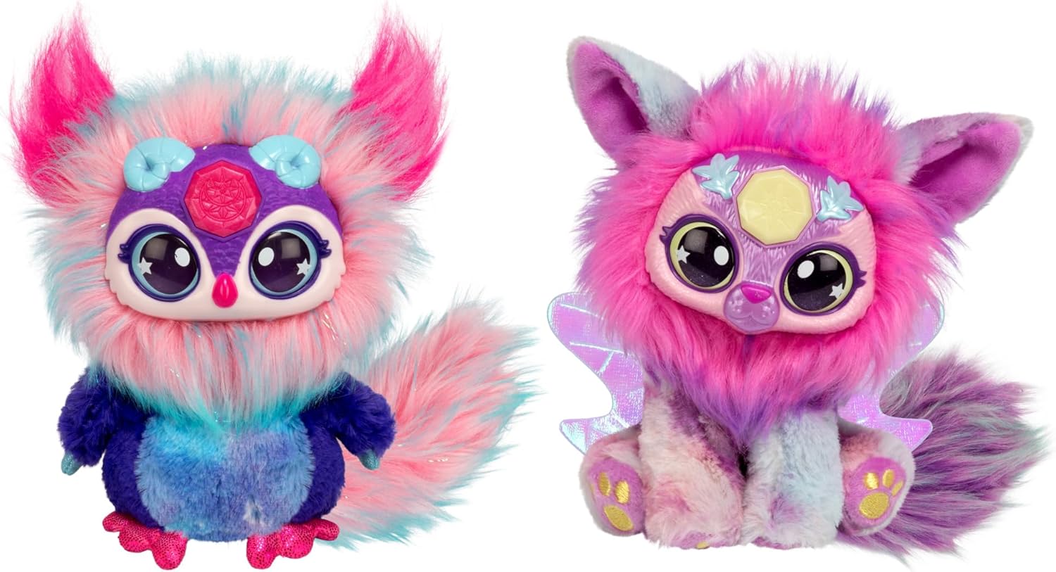 Magic Mixies Magical Gem Surprise Cauldron, With New Shimmer Eyes! Reveal an Mixie Plushie from the Fizzing Cauldron and Discover 2 Magical Lunar Gem Surprises!