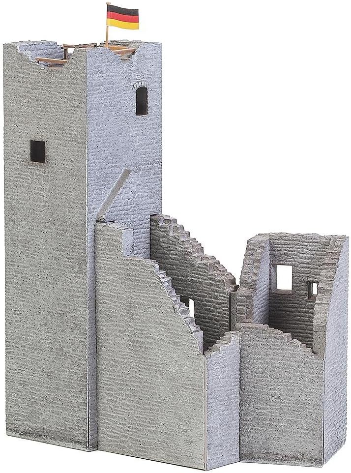 Faller FA 130585 Castle Ruin HO Scale Building Kit Bauset, Grau, Braun, One Size