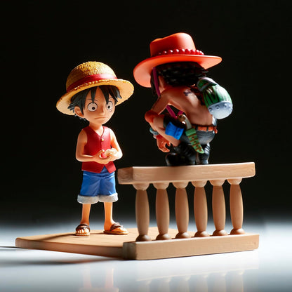Banpresto Figura d'azione Monkey D. Luffy & Portgas D. Ace One Piece - World Collectable Log Stories 8 cm, Multicolore BP89475P