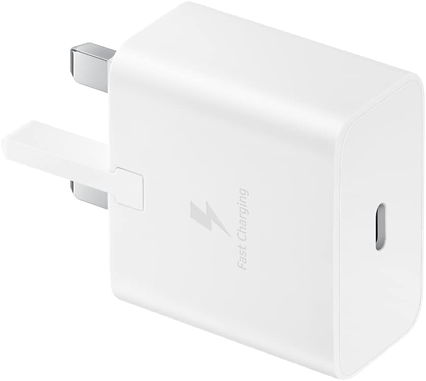 Samsung Galaxy Official 15W Adaptive Fast Charger (with USB-C to C Data Cable), White