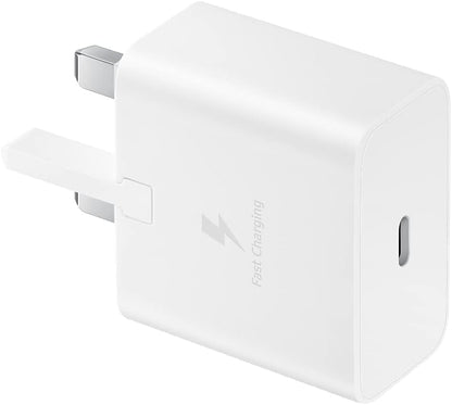 Samsung Galaxy Official 15W Adaptive Fast Charger (with USB-C to C Data Cable), White